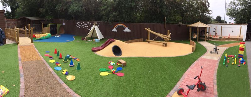 outdoor play areas in childcare